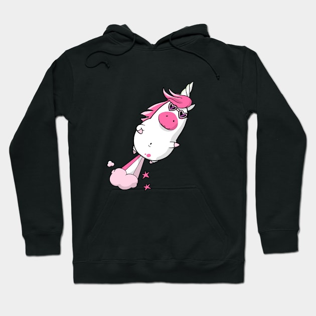 Unicorn with natural propulsion Hoodie by TomiAx